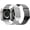 Black-Silver, variant on Stainless Steel Magnetic Mesh Band for Apple Watch, Adjustable Strap for Women and Men, 2 Pack