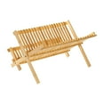 thumbnail image 2 of Bamboo Dish Drying Rack Dish Drainer Rack for Restaurant Kitchen Dining Room 20 Grids, 2 of 8