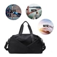thumbnail image 2 of Bolsa De Ejercicios Bolsas de separación secas y húmedas Oxford de gran capacidad para viajes, natación, color negro Ndcxsfigh Para Estrenar, 2 of 3