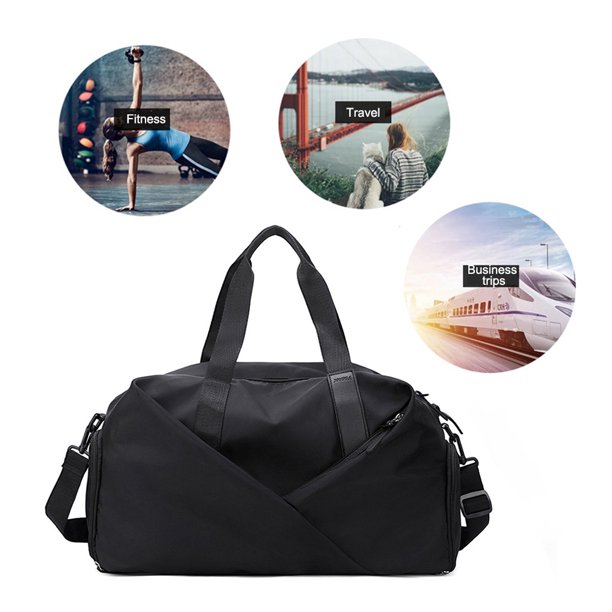 Bolsa De Ejercicios Oxford Dry Wet Separation Bolsas de gran capacidad para viajes, natación (negro) Tmvgtek Para Estrenar