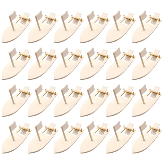 DIY Wooden Sailboat Rubber Band Paddle Boat Paint and Decorate Wooden Sailboat Embryo Model Handmade Materials Craft Kit