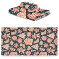 thumbnail image 2 of Dreamtimes 3 PCS Towel Christmas Cookie Man Candy Cotton Bath Towel Set (1 Bath Towel, 1 Hand Towel, 1 Washcloth) for Bathroom, Super Soft and Quick Dry Towels, 2 of 7