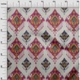 thumbnail image 3 of oneOone Silk Tabby Purple Fabric Asian Ikat Dress Material Fabric Print Fabric By The Yard 42 Inch Wide, 3 of 4