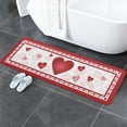 thumbnail image 5 of Kitchen Rug Red Gradient Love Sweet Valentine''s Day,Non Slip Bath Rugs Water Absorption Floor Doormat Lip Print Back,Washable Area Runner for Laundry Bathroom Living Room, 5 of 6