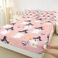 thumbnail image 3 of Manfei Spooky Pumpkin Sheet Set Queen, Horror Halloween Bed Sheets Set Queen Size, Dreamy Star Print Queen Sheet Sets, Ultra Soft Bedroom Decorative, 4pcs, 3 of 7