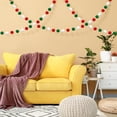 thumbnail image 5 of 4 Pcs Colored Felt Ball Garland,Happon Christmas Pom Pom Garland with 60 Balls,Christmas Felt Ball Garlands for Christmas Party Festivals Decoration,Red Green and White, 5 of 7