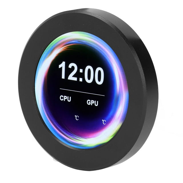 M Buder Kit de Actualización de Pantalla AIO de 2.1 Pulgadas (5.33 cm) Monitor de Temperatura para Refrigerador Líquido de CPU Pantalla LCD IPS de Computadora y Piezas de PC