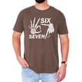 thumbnail image 2 of Six Seven Skeleton Shirt for Men & Women Funny Gen Z 6 7 Halloween Meme Tee Espresso Shirt Adult Large, 2 of 4