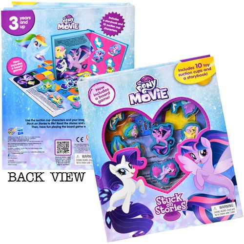 10 Suction Cups! My Little Pony The Movie Stuck On Stories With Board Game 