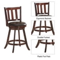 thumbnail image 6 of Yardi Yard 2 Pieces 360 Degree Swivel Wooden Counter Height Bar Stool Set with Cushioned Seat-25 inches, Bar Height Stools, Bar Stools for Kitchen, Dining Room, 6 of 7