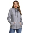 thumbnail image 7 of Purcoar Women's Long Sleeve Full-Zip Hoodie Jacket Cotton Sweatshirt, 7 of 7