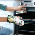 thumbnail image 2 of Hummingbird and Flower Kitchen Oven Mitt and Pot Holder Sets 4 Pcs for Baking, Cooking and Grilling, Heat Resistant Up To 392 °F, 2 of 7