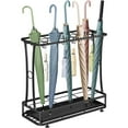 thumbnail image 1 of TEAFIRST Umbrella Rack Stand, 21-Slots Umbrella Holder with Removable Drip Tray, with 24 Hooks Black, 1 of 8