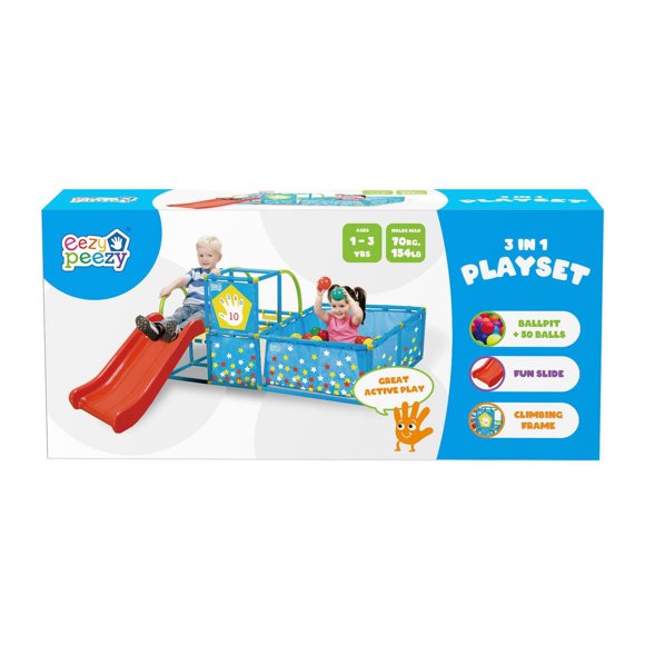 Eezy Peezy Play Gym with 50 Balls & Slide