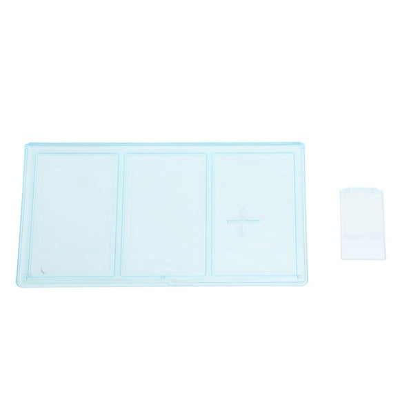 Photo Frame 3 Openings Clear PC Display 3in 4x3 Picture with Stand Triple Picture Frame for Instant Photo Desk Decor Blue
