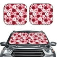 thumbnail image 2 of Windshield Sun Shade, Rose Foldable Car Sun Shade Windshield For Front, 2 Pieces, 2 of 4