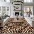 thumbnail image 4 of Boho Tribal 5'x8' Area Rug for Living Room, Abstract Floral Geometric Pattern Art Vintage Washable Non-Slip Rugs for Bedroom Nursery Dining Room, Low-Pile Kitchen Carpet Large Entryway Rugs, 4 of 9