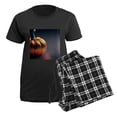 thumbnail image 5 of CafePress - Glitter Pumpkin - Women's Short Sleeve Print T-Shirt and Pants Dark Cotton Pajama Set, 5 of 7