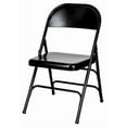 thumbnail image 3 of Black Metal Folding Chair - Sold in Sets of 4 by Chivari, 3 of 13
