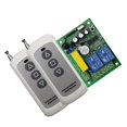 thumbnail image 3 of 10A 2CH transmisor de interruptor de telemando inalámbrico con receptor para de cochera, automóviles, luces super delgado Gloria Interruptor de control remoto, 3 of 5