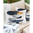 thumbnail image 6 of Navy Blue Abstract Art Throw Pillow Cover 20 x 30 Inch Decorative Pillow Cover Contemporary Geometric Luxury Lumbar Pillowcase Seasonal Rectangle Cushion Case for Couch Sofa Bed Living Room, 6 of 7