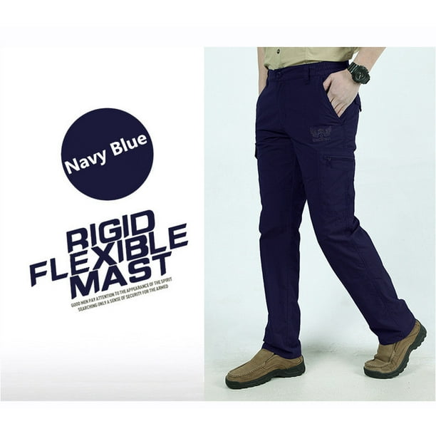 Navy blue cargo pants deals walmart