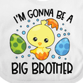 thumbnail image 4 of Inktastic Easter I'm Gonna Be a Big Brother with Green and Blue Eggs Boys Baby Bib, 4 of 4