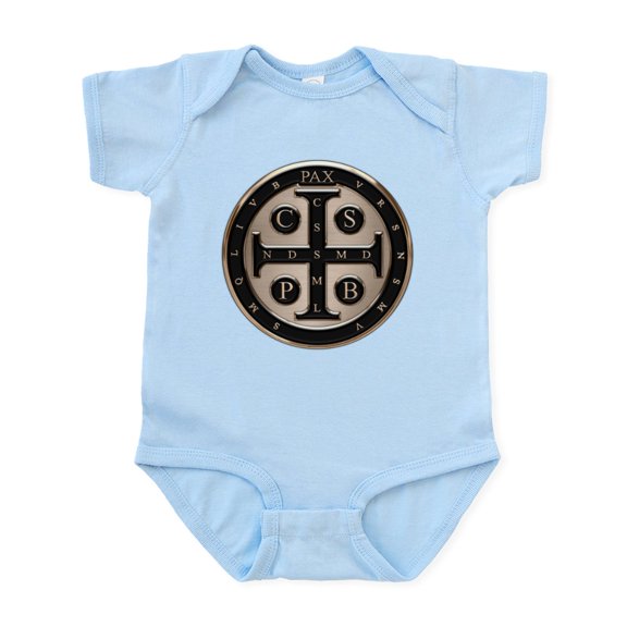 CafePress - St. Benedict Medal Body Suit - Baby Light Bodysuit, Size Newborn - 24 Months