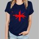 thumbnail image 1 of Fiudx Camisas para Mujer Tops con Estampado de Moda para Mujer, Blusa de Manga Corta con Cuello Redondo, Camisetas, 1 of 4