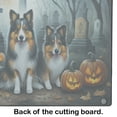 thumbnail image 3 of Sheltie Spooky Halloween Glass Cutting Board Large 12 in x 15 in, 3 of 5