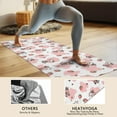 thumbnail image 4 of White Cow Strawberry Pattern Hot Yoga Mat Towel Non Slip for Hot Yoga - Quick-Drying Yoga Mat Cover with 4 Corner Pockets with Travel Bag - Hot Yoga Towel Non Slip 74"x26", 4 of 6