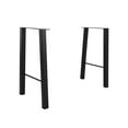 thumbnail image 3 of TC-Home 26" Industry Table Legs Set of 2 DIY Solid Iron Legs Baking Finish Black, 3 of 10