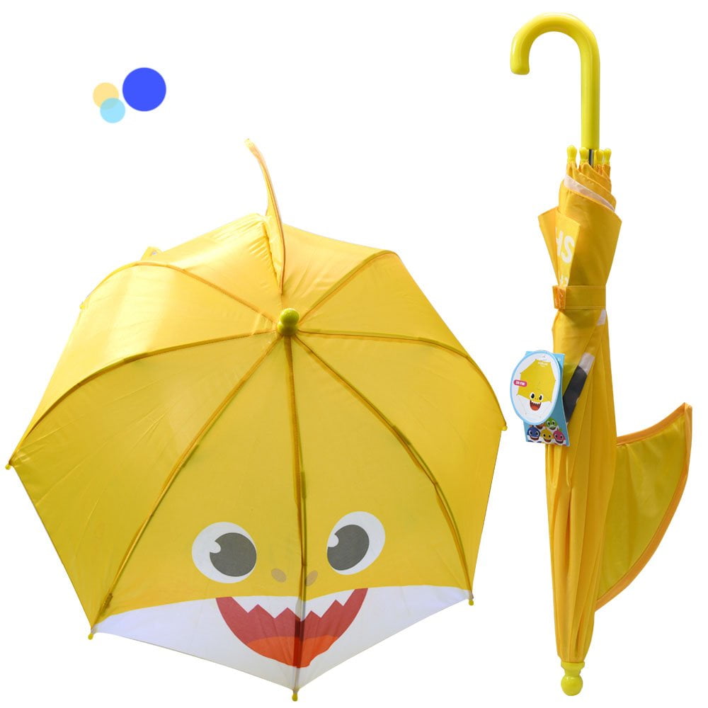 Licensed Baby Shark Yellow Umbrella with Clamshell Handle Walmart