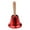 Electroplated Red, variant on Santa Claus Hand Bells, Christmas Decorations, Service Call Bell with Wood Handle, for Home Party Restaurant Office, 2.5"x4.6"