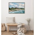thumbnail image 5 of Kate and Laurel Sylvie Michigan Sand Dunes Framed Canvas Wall Art by Emily Kenney, 23x33 Gray, Modern Abstract Beach Sands Art for Wall, 5 of 6
