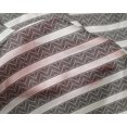thumbnail image 4 of oneOone Silk Tabby Black Fabric Chevron Geometric Craft Projects Decor Fabric Printed By The Yard 42 Inch Wide, 4 of 4