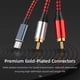 thumbnail image 4 of USB C una 2 RCA Cable de Audio Tipo C Macho una 2 RCA Macho Cable de Audio para Tablet Altavoz Amplificador TV, 1M, 4 of 5