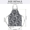 thumbnail image 3 of Fashion Print Apron Stain Resistance Adjustable Neck Design Multiuse Accessory For Cooking Beauty Salon, 3 of 8