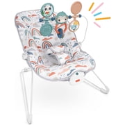 Fisher-Price Baby's Bouncer Rainbow Showers Soothing Infant Seat with Removable Toy Bar