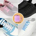 thumbnail image 6 of New Without Ties Elastic Laces No Tie Shoe Laces Press Lock Shoelaces Sneaker Kids Adult 8MM Widened Flat Shoelace for Shoes, 6 of 10