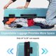 thumbnail image 3 of Merax Luggage Sets 3 Piece, Hardside Expandable Suitcase Set with Spinner Wheels, Lightweight Gradient Color Luggage 20+24+28 IN,Gradient Blue, 3 of 8