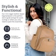 thumbnail image 3 of Mochila Itzy Ritzy Mini Plus de piel vegana para pañales, 3 of 9