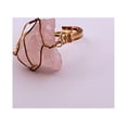 thumbnail image 5 of Natural Rose Quartz Gold Adjustable Ring, 5 of 6