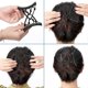 thumbnail image 4 of 4 Pieces Stretchy Double Comb Hair Clip Adjustable Elastic Hair Comb No Crease Hair Pins Hair Accessories for Women Curly Thick Wavy Hair Ponytail (Bl, 4 of 5