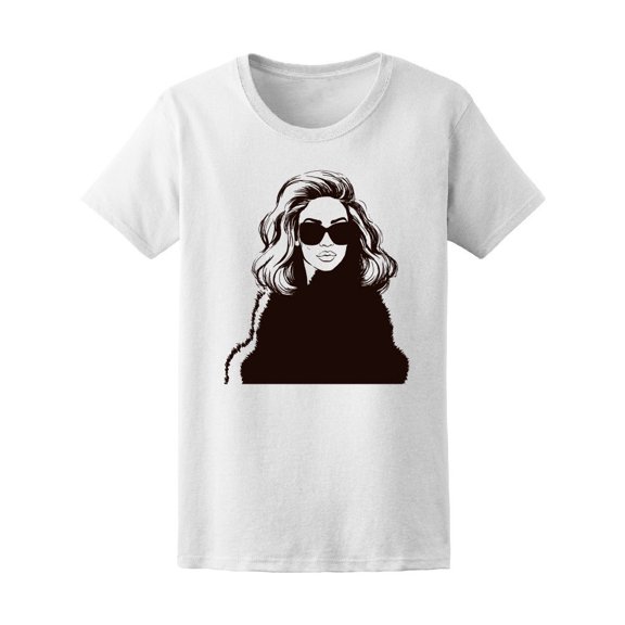 Portrait Beautiful Girl Glasses Women's Tee - Image by Shutterstock