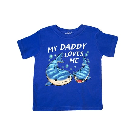 

Inktastic My Daddy Loves Me- whale shark Gift Toddler Boy or Toddler Girl T-Shirt