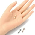 thumbnail image 4 of 1Set 3Pcs 3 Colors 304 Stainless Steel Double Lobster Claw Clasps with Jump Rings Mixed Color 20mm 1pc/color DIY, 4 of 5