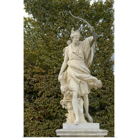 - Great BIG Canvas | Rolled Lisa S. Engelbrecht Poster Print entitled France, Versailles, marble statue in gardens