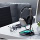 thumbnail image 4 of Soporte para Auriculares SATECHI Gris con Carga Inalámbrica y USB Tipo-C Compatible con iPhone y Dis, 4 of 8