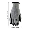 thumbnail image 3 of Extra Long Heat Resistant Oven Gloves - 10 Inch Protective Mitts for Baking, Grilling and Cooking, Thermal Insulation up to 480°F - Black, 3 of 6